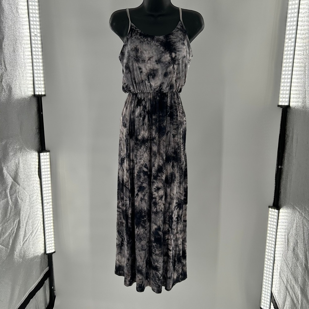 Olivia Rae Tie Dye Maxi Dress Spaghetti Strap Elastic‎ Waist Flowy Womens XS - Picture 8 of 11